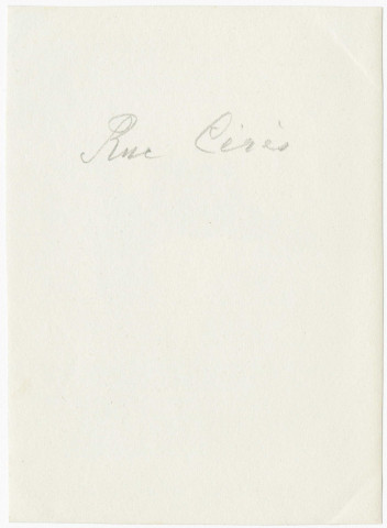 Visite du tsar à Reims, rue Cérès