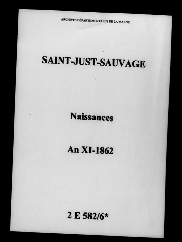 Saint-Just. Naissances an XI-1862