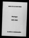Heiltz-le-Hutier. Mariages 1853-1862