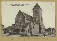 CAUROY-LÈS-HERMONVILLE. 721-6-34-L'Église(monument classé, XIIe s.).
Édition Mansion.[vers 1934]