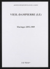 Vieil-Dampierre (Le). Mariages 1892-1909