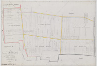 Beaumont-sur-Vesle (51044). Section V2 2 échelle 1/1250, plan remembré pour 1922, plan régulier (papier).