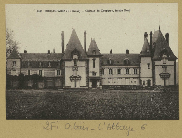 ORBAIS. -1481-Château de Coupigny, façade nord / Mignon, photographe à Nangis.