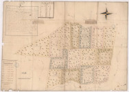 Plan et carte figurative du bois de Talma dépendant de la Seigneurie de Pourcy, 1778.
