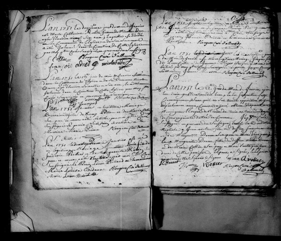 Allemant. Baptêmes, mariages, sépultures 1751-1792