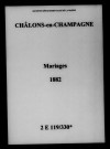 Châlons-sur-Marne. Mariages 1882