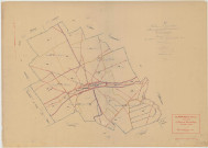 Clamanges (51154). Tableau d'assemblage échelle 1/10000, plan mis à jour pour 1937, plan non régulier (papier)