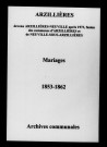 Arzillières. Mariages 1853-1862