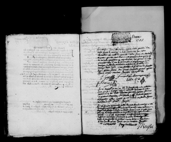 Cramant. Baptêmes, mariages, sépultures 1717-1718
