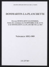 Dommartin-la-Planchette. Naissances 1892-1909