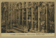 REIMS. 26. La Cathédrale - Galerie du Gloria - Baptême de Clovis / Cl. Rothier.
ReimsE. Chauvillon.Sans date