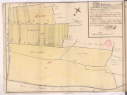 Plan détaillé du village et terroir de Nogent-Sermiers : 8ème feuille (1776), Pierre Villain