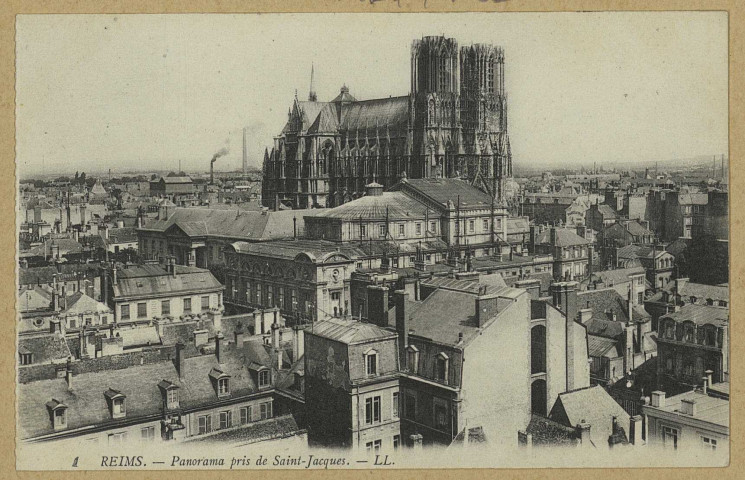 REIMS. Panorama pris de Saint-Jacques / L.L.
