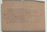 Voipreux (51651). Section B1 échelle 1/2500, plan mis à jour pour 1933, plan non régulier (calque)