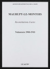 Maurupt-le-Montois. Naissances 1900-1910 (reconstitutions)