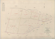 Berzieux (51053). Section ZE échelle 1/2000, plan remembré pour 1959, plan régulier (papier armé)