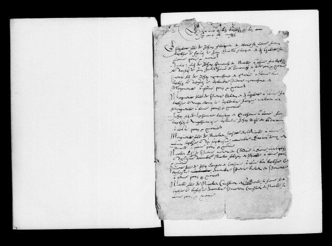 Mailly. Baptêmes, mariages, sépultures 1609-1714