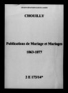Chouilly. Publications de mariage, mariages 1863-1877