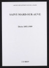 Saint-Mard-sur-Auve. Décès 1892-1909