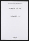 Somme-Yèvre. Mariages 1892-1909