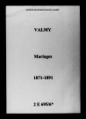Valmy. Mariages 1871-1891