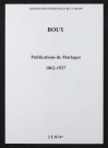 Bouy. Publications de mariage 1862-1927