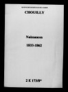 Chouilly. Naissances 1833-1862