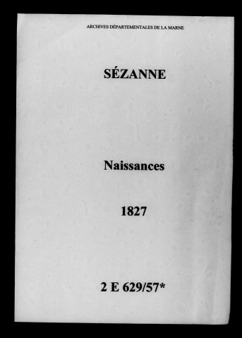 Sézanne. Naissances 1827