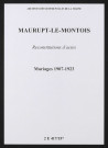 Maurupt-le-Montois. Mariages 1907-1923 (reconstitutions)