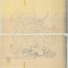 Broyes (51092). Tableau d'assemblage échelle 1/5000, plan remembré pour 01/01/1963.Plan établi sur deux feuilles (voir feuille Tableau d'assemblage suivante) (papier)