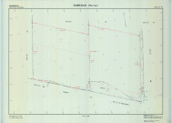 Sommesous (51545). Section YM échelle 1/2000, plan remembré pour 1991 (extension Mailly-le-Camp section YD et YK), plan régulier (calque)