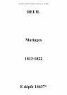 Reuil. Mariages 1813-1822