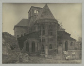 REIMS. Église Saint-Jacques. Vue extérieure du chevet.