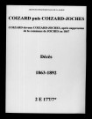 Coizard-Joches. Décès 1863-1892