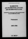 Barbonne-Fayel. Naissances 1893-1901