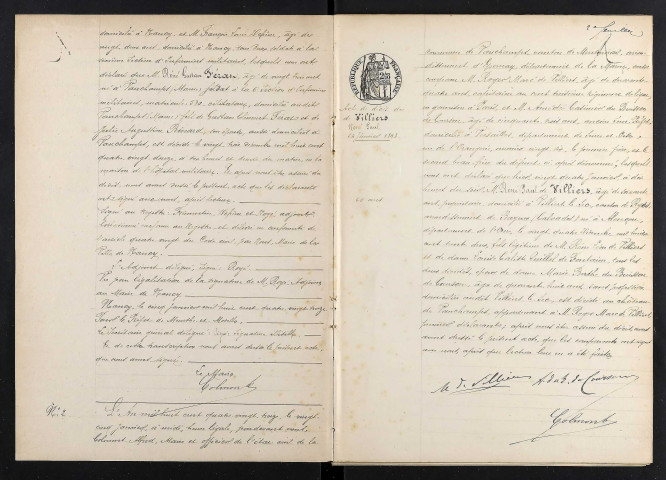 Vauchamps. Décès 1893-1929