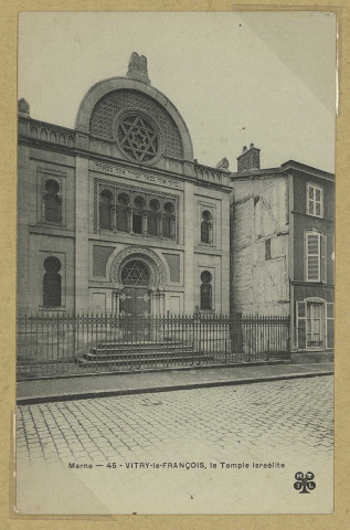VITRY-LE-FRANÇOIS. Marne. 45. Vitry-le-François. Le Temple Israélite.