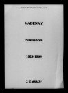 Vadenay. Naissances 1824-1860