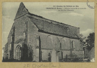 CHARLEVILLE. 16-L'Invasion des Barbares en 1914-Charleville-L'Église bombardée et incendiée par les obus allemands / L.M., photographe.