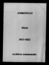 Ambonnay. Décès 1813-1822