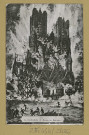 REIMS. Guerre 1914 - La Cathédrale de Reims en flammes / P.S. et Cie, Paris.