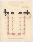 Plan de la nef de l'église de la Chepe, 1774.