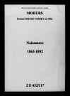 Moeurs. Naissances 1863-1892
