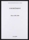 Courtémont. Décès 1892-1909