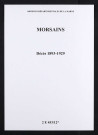 Morsains. Décès 1893-1929