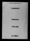 Varimont. Naissances 1793-1870