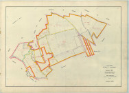 Poilly (51437). Section ZC échelle 1/2000, plan remembré pour 1968, plan régulier (papier armé).