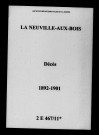 Neuville-aux-Bois (La). Décès 1892-1901