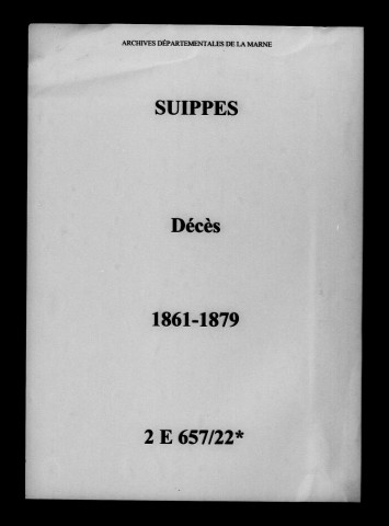 Suippes. Décès 1861-1879