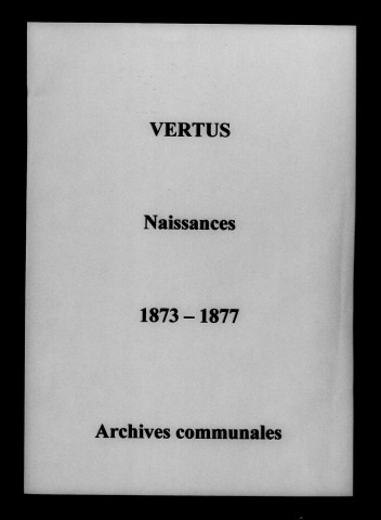 Vertus. Naissances 1873-1877